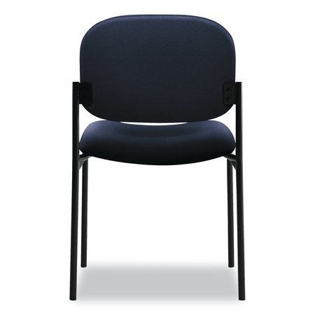 Hon Basyx Navy Stacking Guest Chair, 21" L 32-3/4" H, Armless, Fabric Seat, Scatter Series VL606VA90